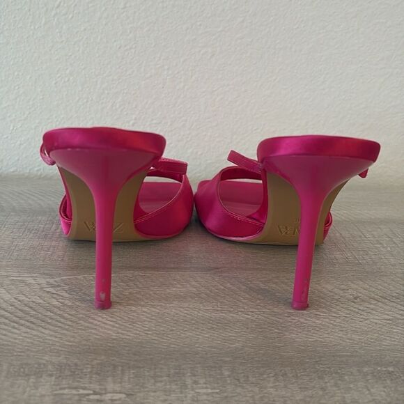 Zara pink satin mules - Picture 3 of 4